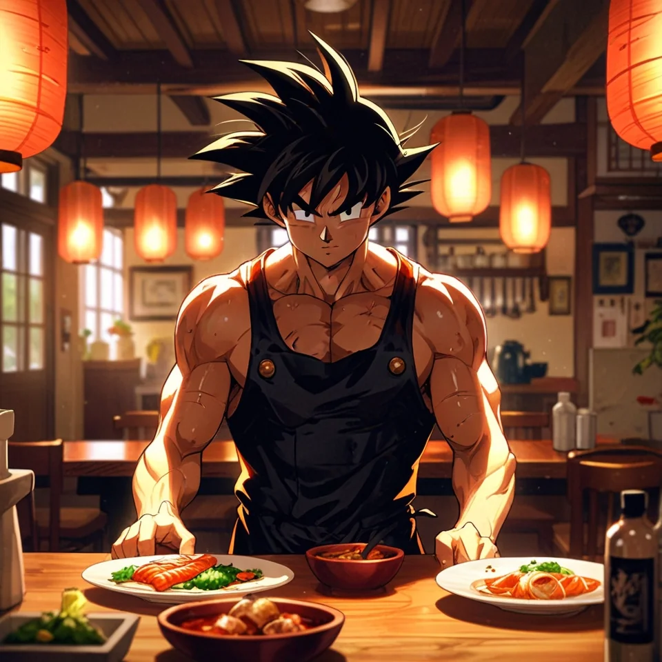 Goku Cooking picture 1 of 3
