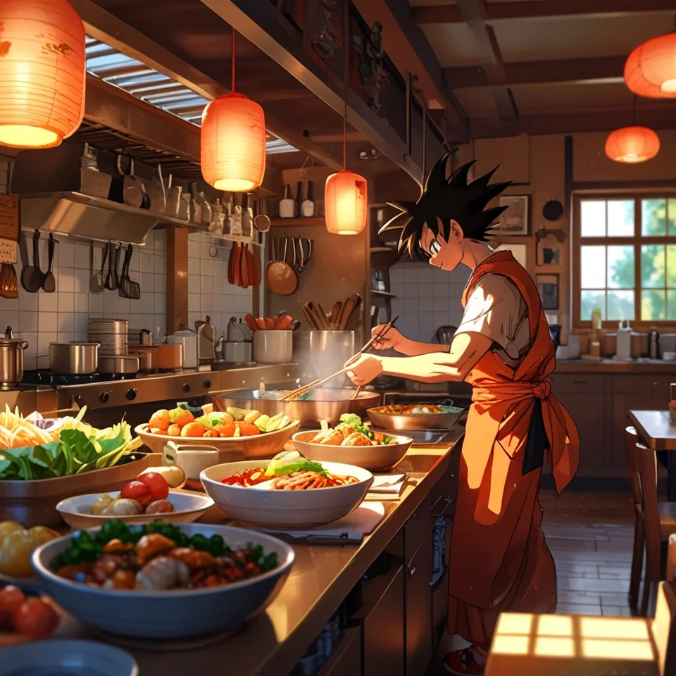 Goku Cooking picture 2 of 3