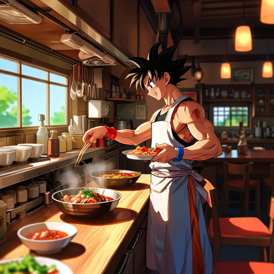 Goku Cooking picture 3 of 3