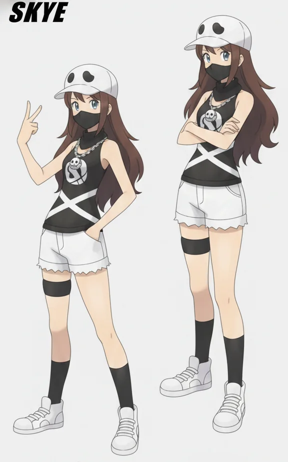 My Pokemon OC Skye if she was in Team Skull picture 2 of 5