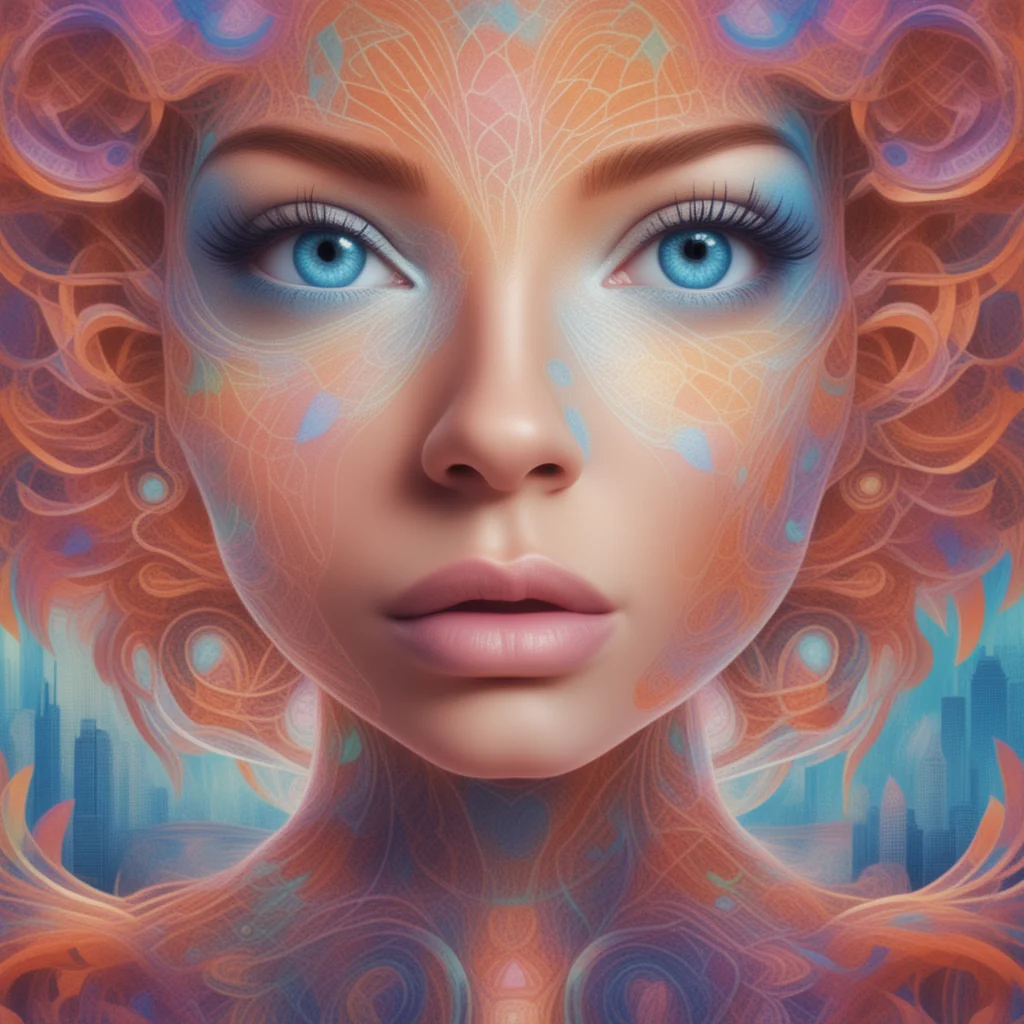 She glows beneath neon dawn picture 1 of 1