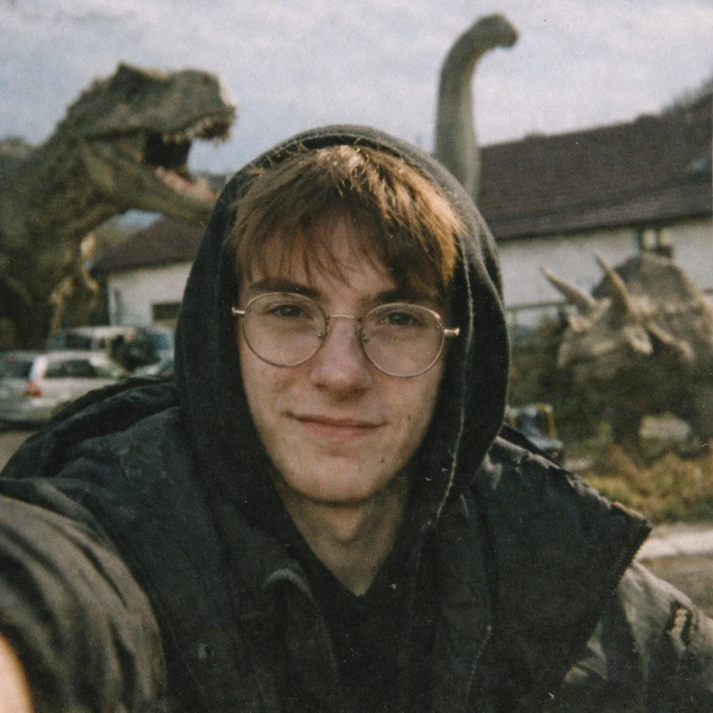 How do you like it? I asked the gpt chat to generate a selfie with dinosaurs using my photo. Do you need promt? picture 1 of 1