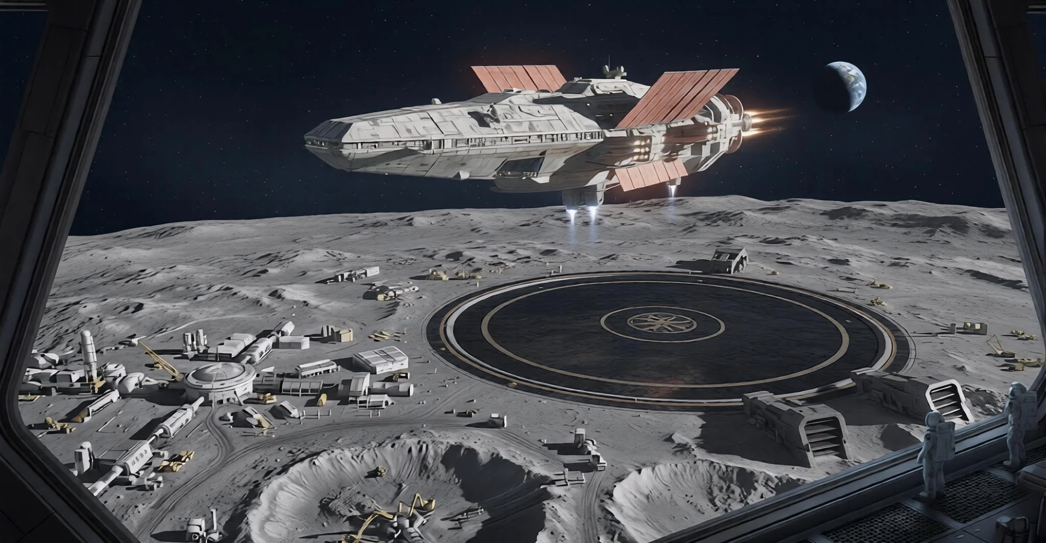 Starship on Lunar base picture 1 of 1