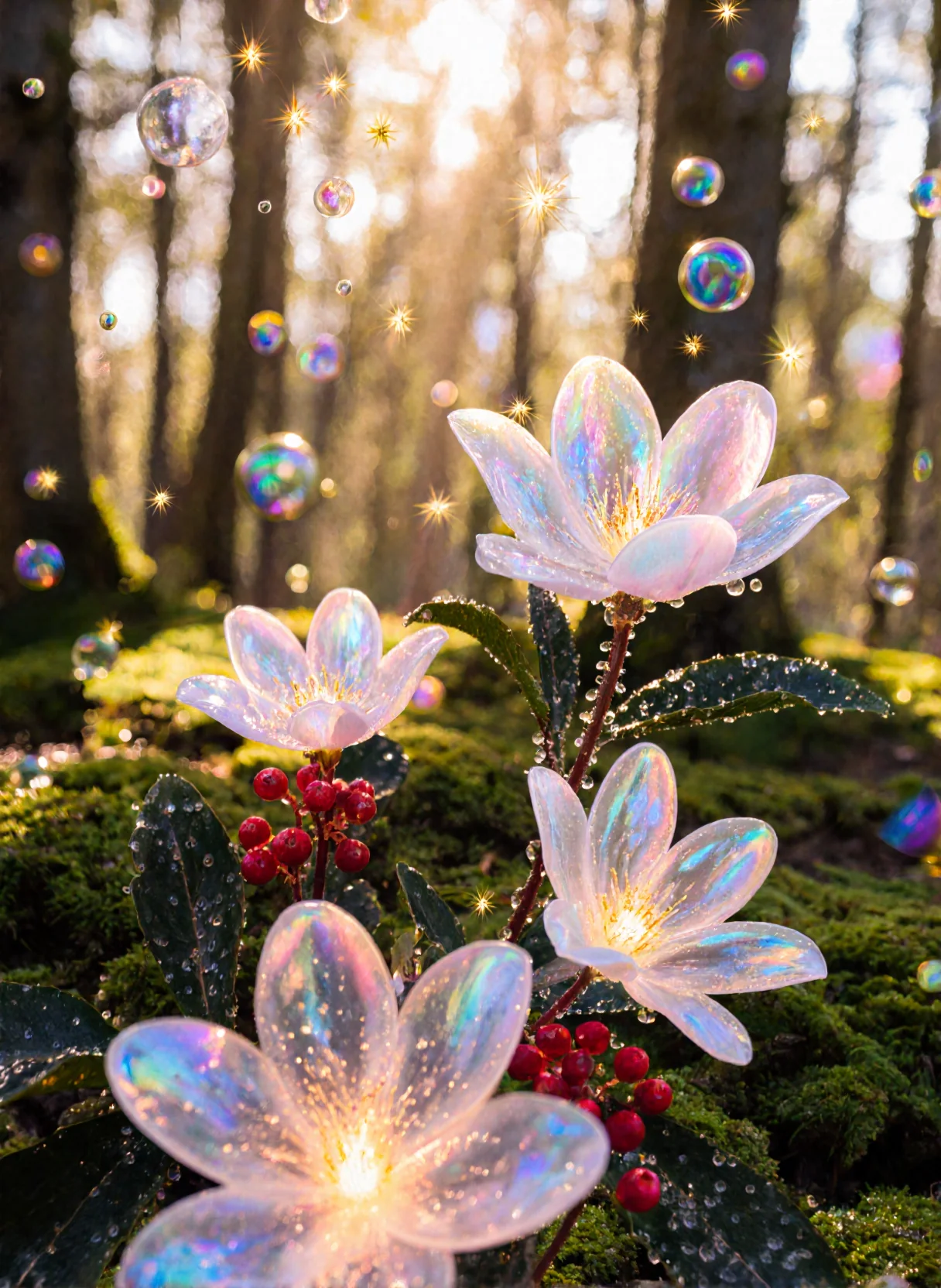 A Fairy Realm or Spirit Garden — perhaps where forest spirits dwell, or where dreams take root. picture 1 of 1