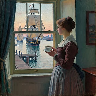 Waiting for a ship's return.'