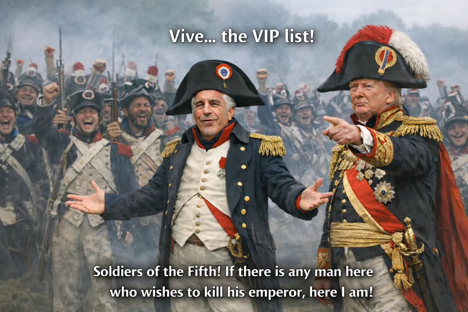 Epstein returning from the island. picture 1 of 1