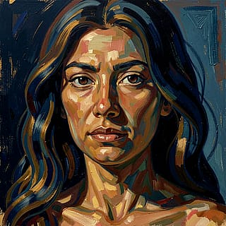 Held in Quiet Color, Post-Impressionist Portrait. Comfyui/Flux2'