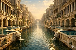 "Ancient Roman Baths Valley"'