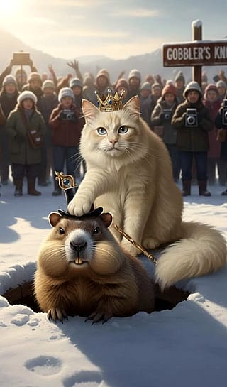 Lord Bianco wishes the next six weeks will be whatever the hell weather you want it to be. Happy Groundhog Day! 👑❄️'