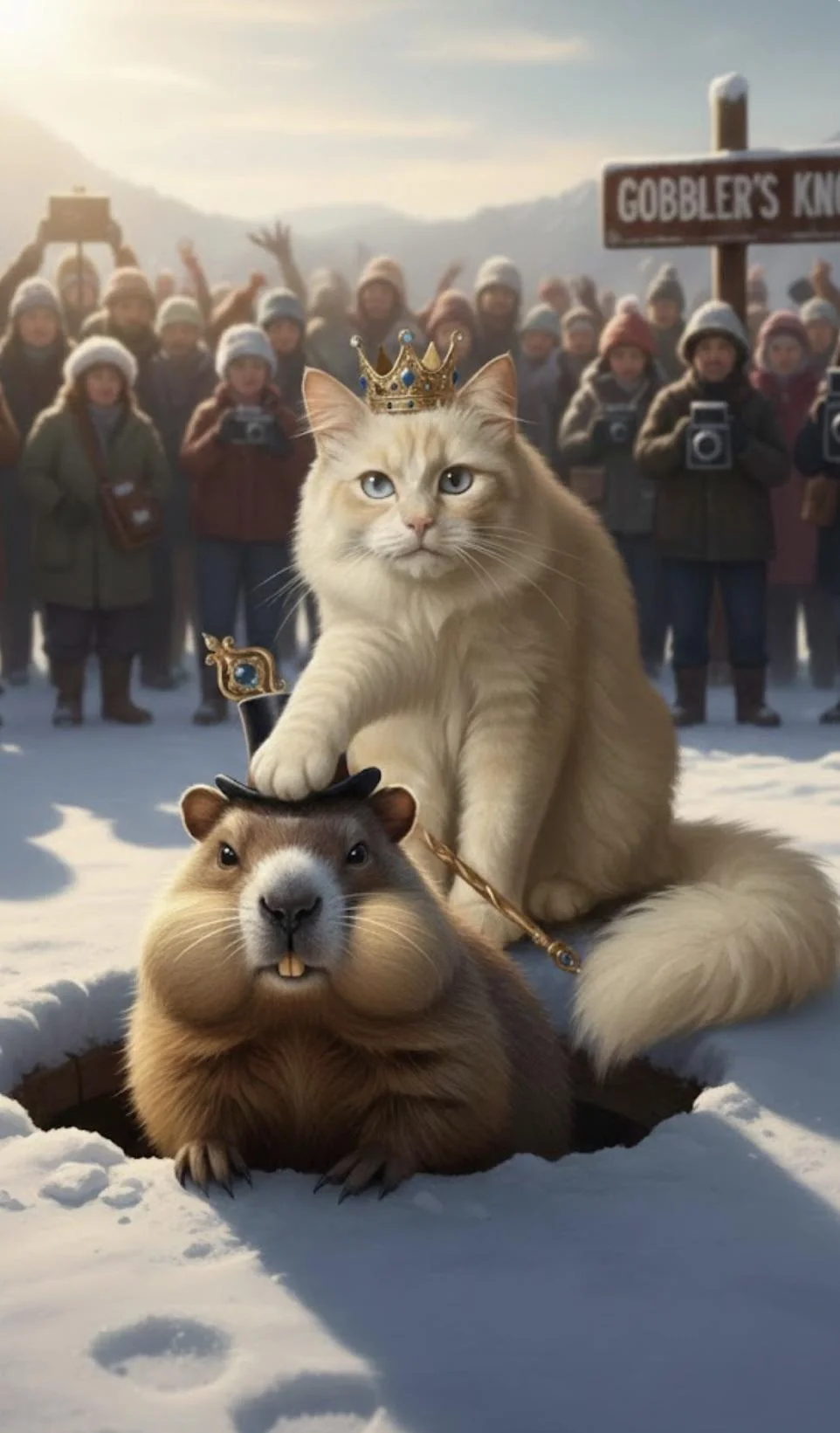 Lord Bianco wishes the next six weeks will be whatever the hell weather you want it to be. Happy Groundhog Day! 👑❄️ picture 1 of 1