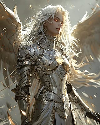 Angel transformation — light to darkness'