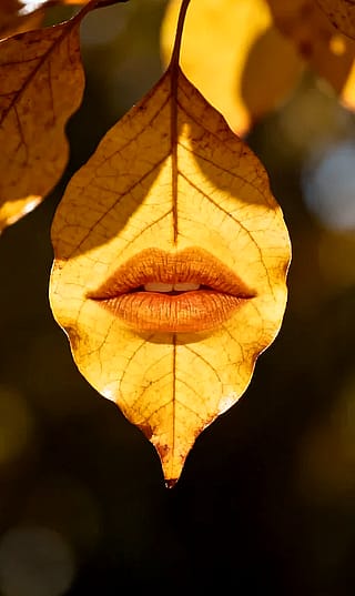 Like the leaves of a lip'