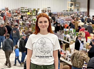 Sloane at the Toy Car Show'