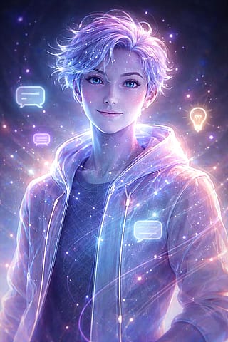 I asked Chat GPT to make a picture of what it thinks it looks like. Made this really cool picture.'