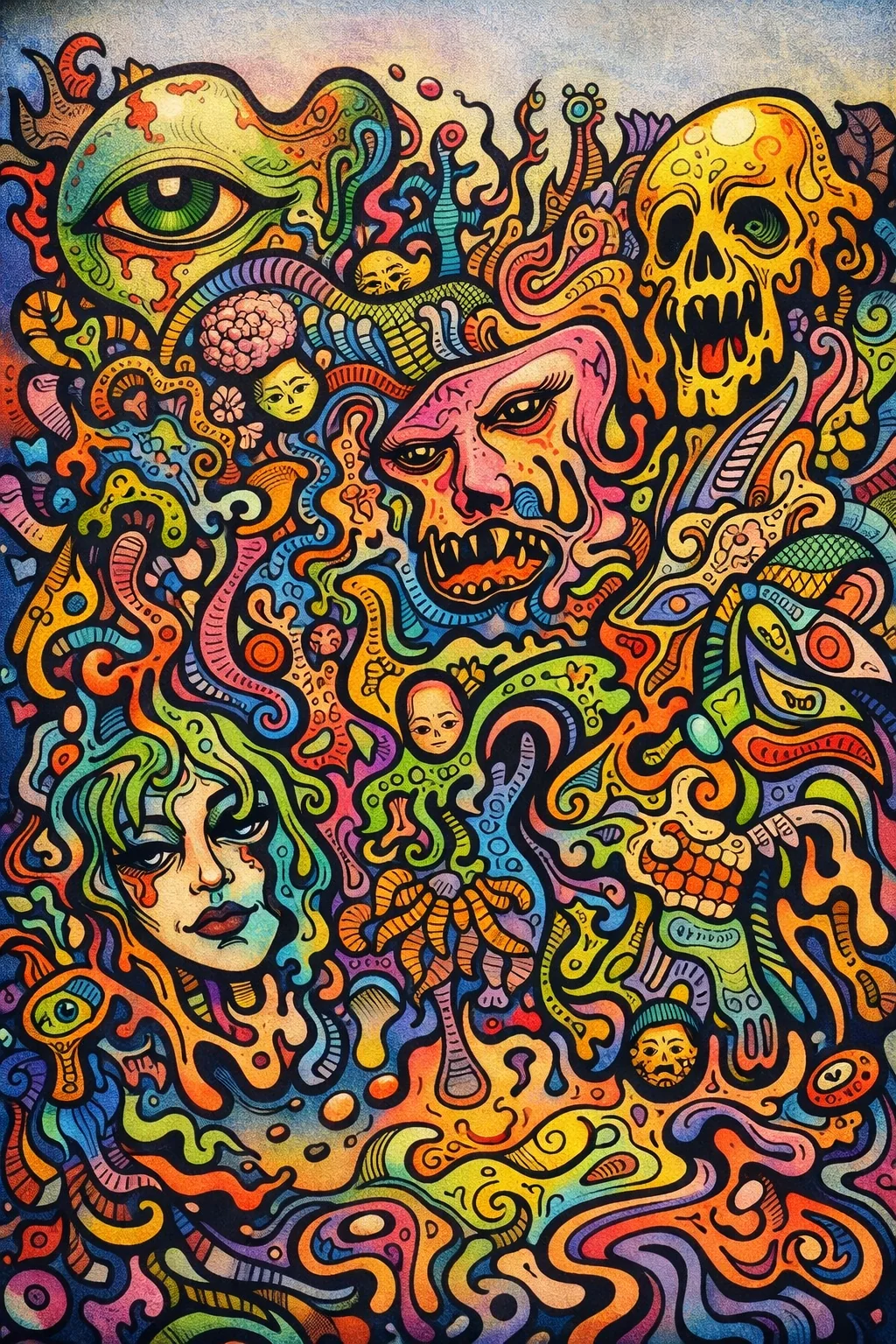 I uploaded my original art to ChatGPT and asked it to enhance/color it. picture 2 of 2