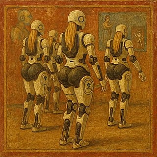 Painted some Chery Motors humanoids.'