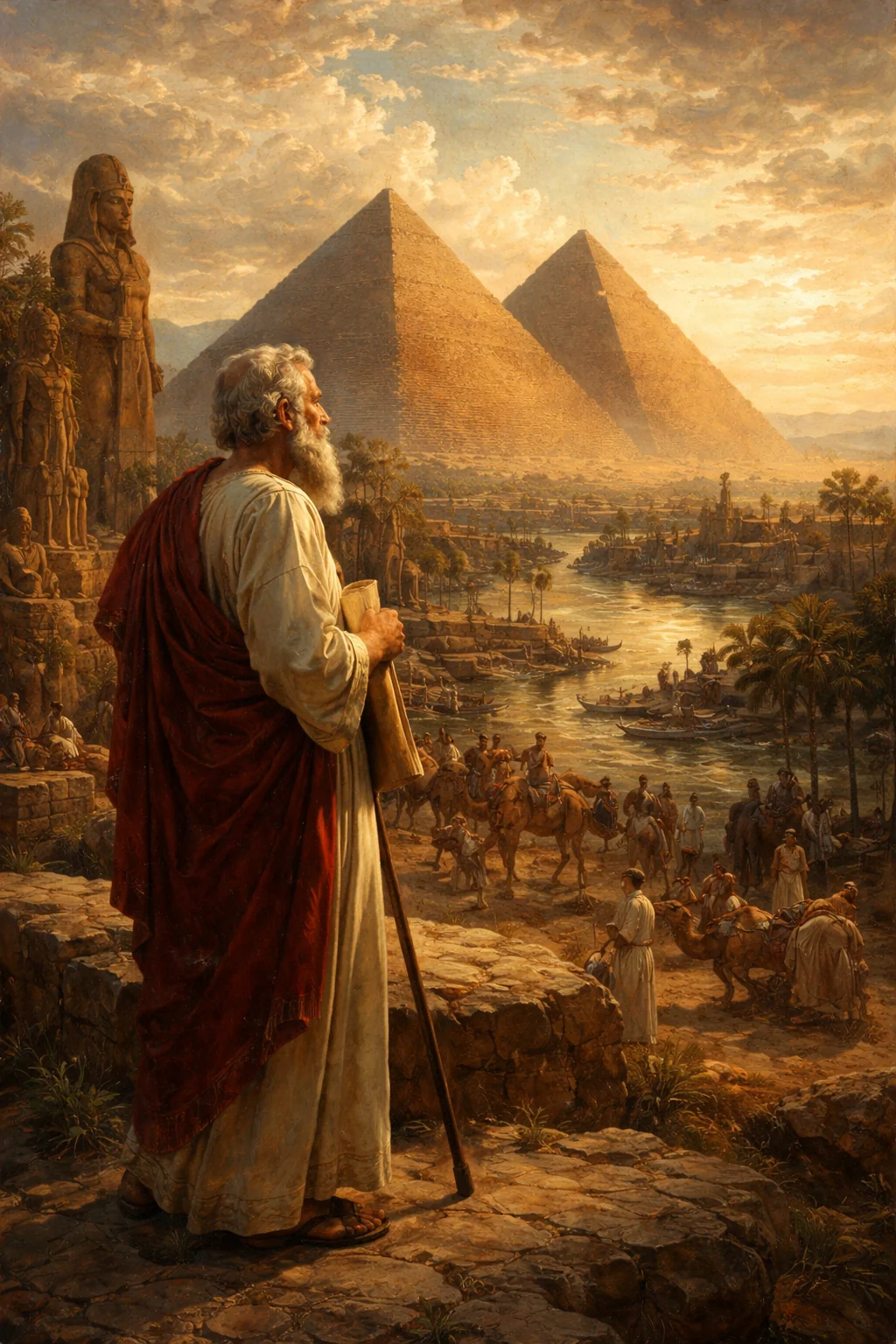 Herodotus Visiting The Great Pyramids Of Egypt picture 1 of 1