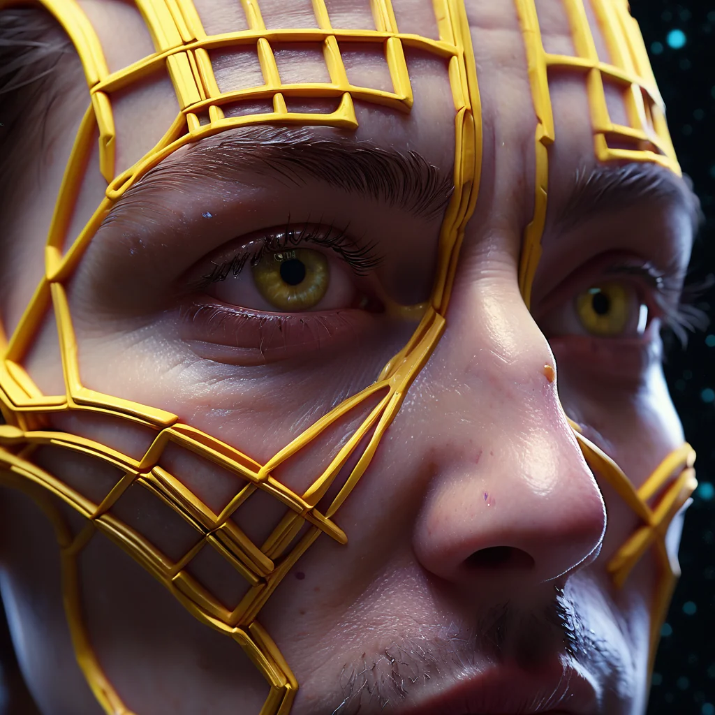 Yellow lines whisper in gray silence picture 1 of 1