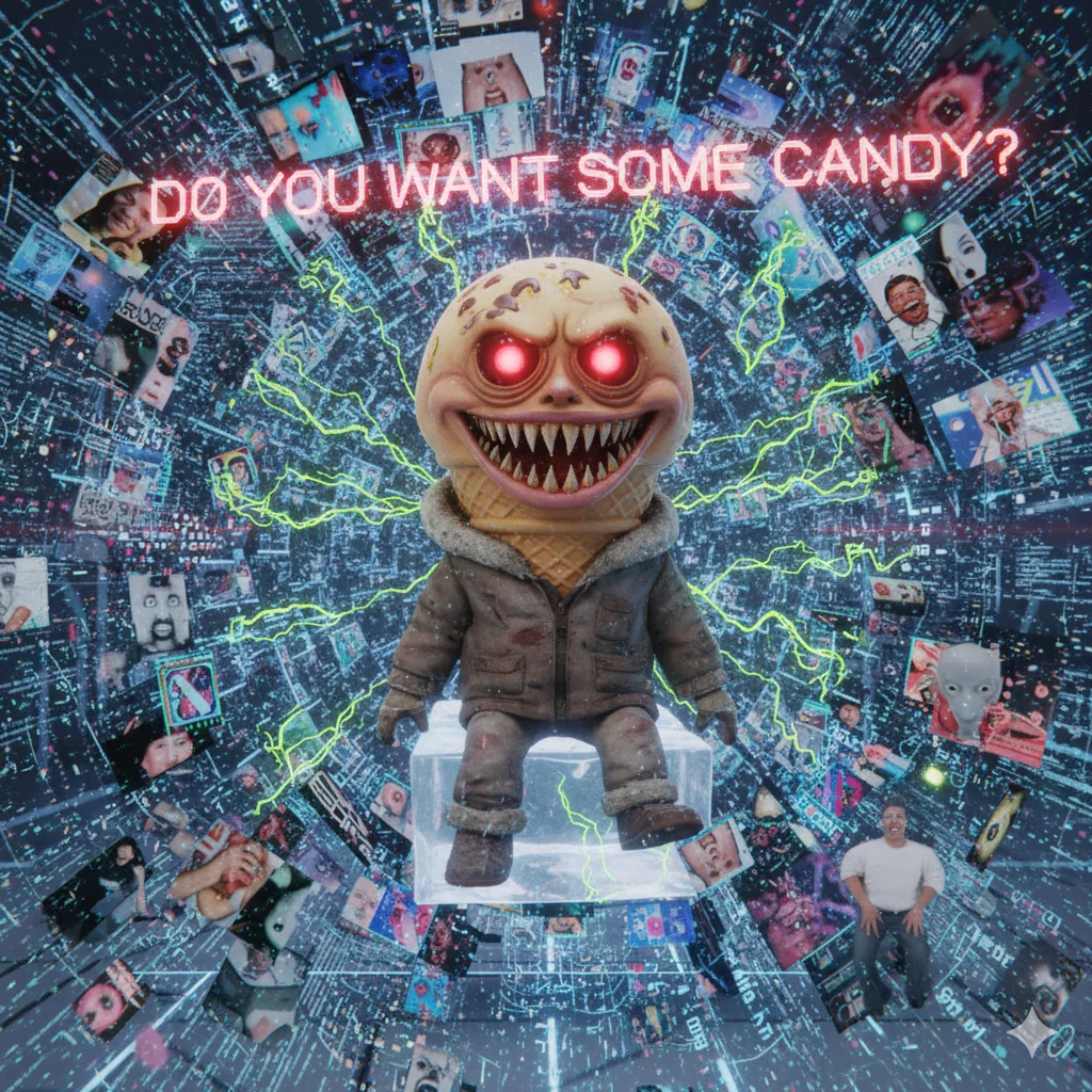 I gave Gemini A Personality Profile Patterned after HK-47 and told it to imagine its own avatar... after making fun of it a couple times.... It came up with this. picture 1 of 1