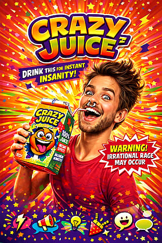 Having some fun with beverage advertising'