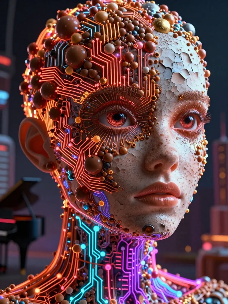 Circuit heartbeats beneath city lights picture 1 of 1