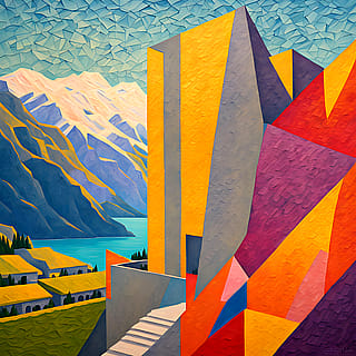 589 J. M. W. Turner - 19 October 2025 - Lake of Brientz. From Ruskin's collection. #textoimage #texttoimage #aiart #williamturner #turner #tategallery #lake #brientz'