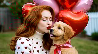 Who wouldn’t want a labradoodle puppy as a Valentine’s Day gift?'