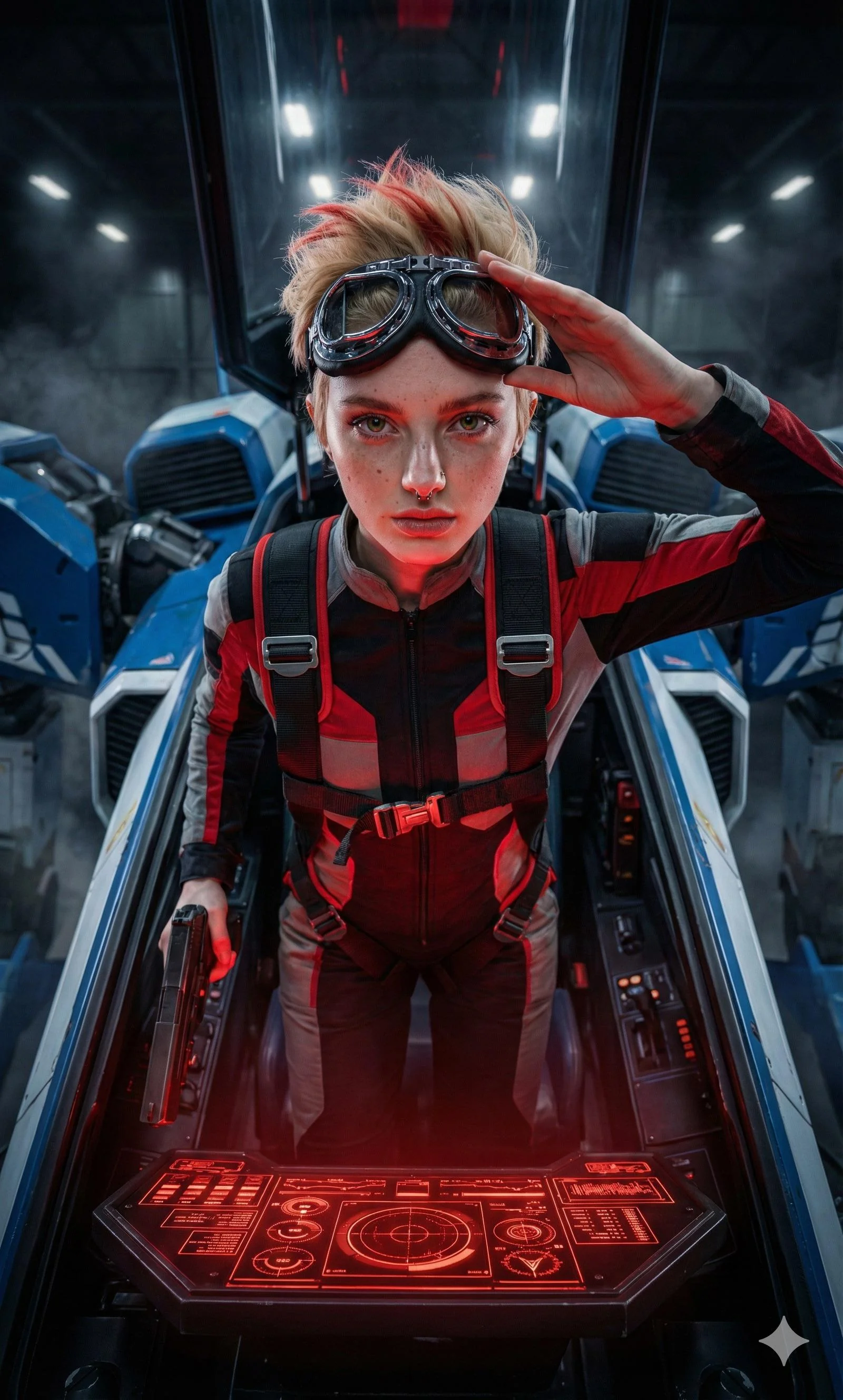 Being a pilot in the future holds itself with prompt nano banana prom picture 1 of 1