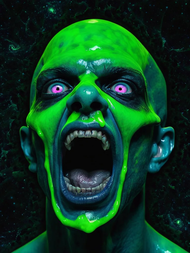 Green glow, vein‑woven fury picture 1 of 1