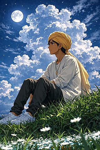 Moonlit silence hits different'