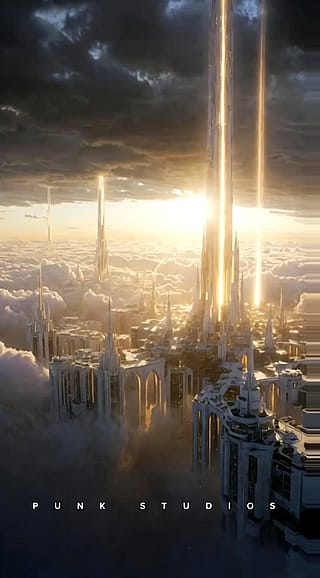 LUMENPUNK: Dark defeats Light — AI cinematic scene'