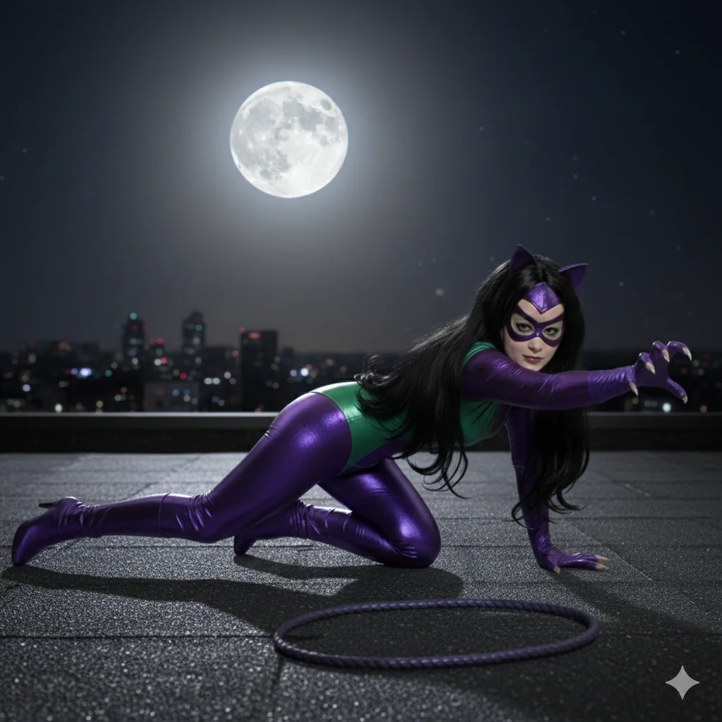 Catwoman on a roof picture 4 of 5