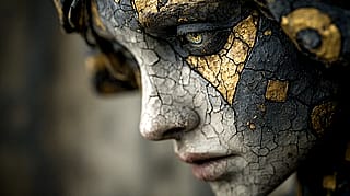 Old Statue Portrait'