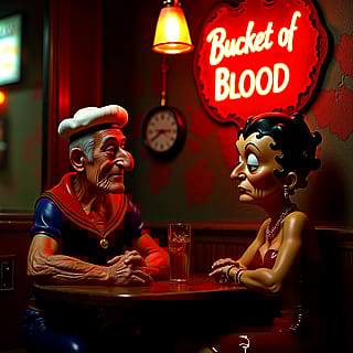 Betty and Popeye in retirement'