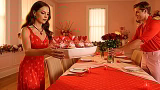 Getting Ready for a Valentine’s Day Party'