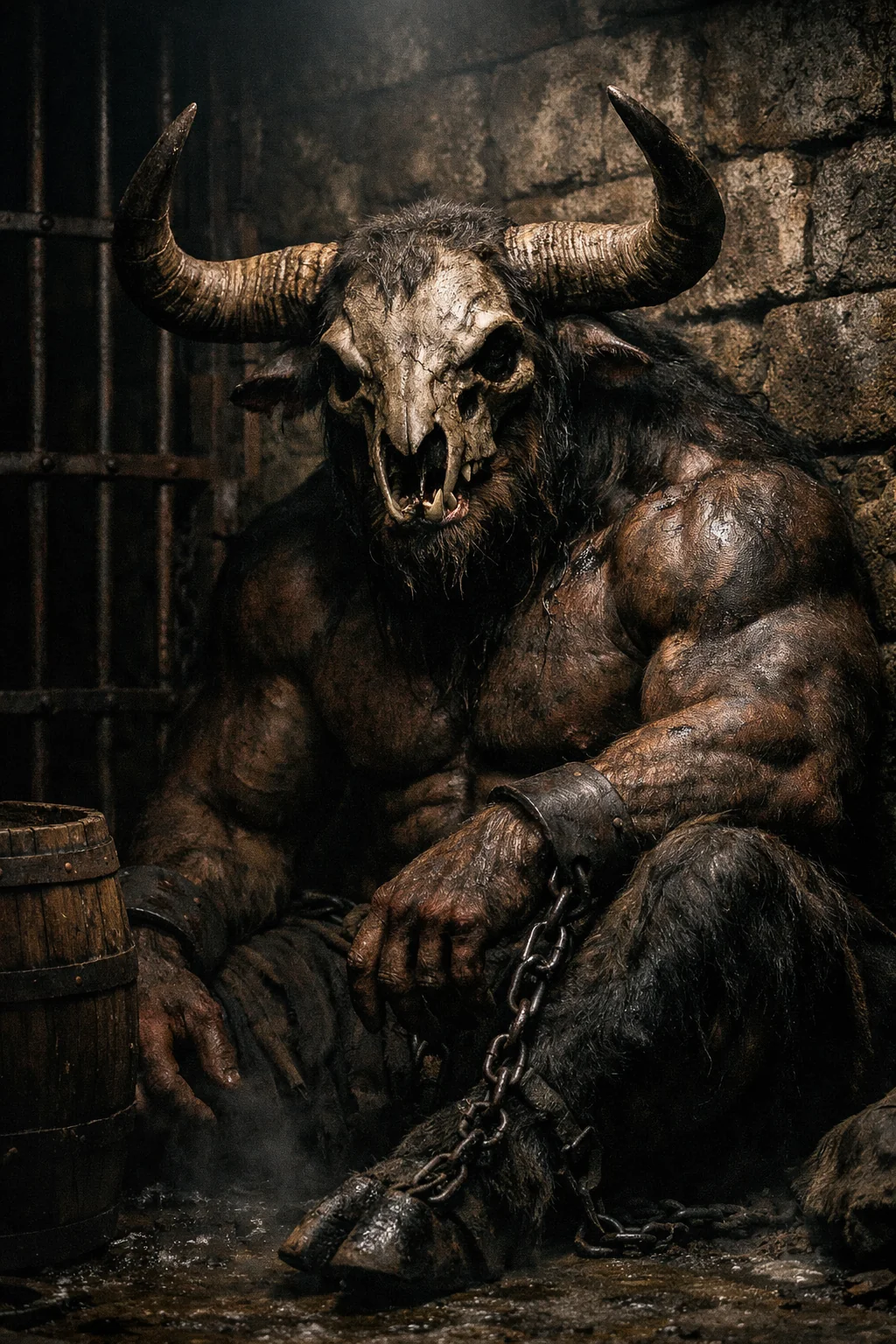 The Forgotten Minotaur — strength in chains, fury in silence. picture 1 of 2