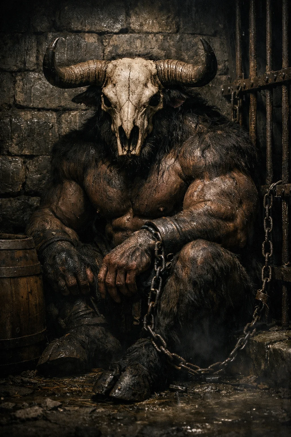 The Forgotten Minotaur — strength in chains, fury in silence. picture 2 of 2