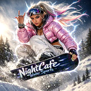 Nightcafe Winter Sports'