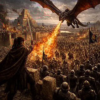 What if Game of Throne's Daenerys and Arya Stark led a desperate defense of Meereen?'