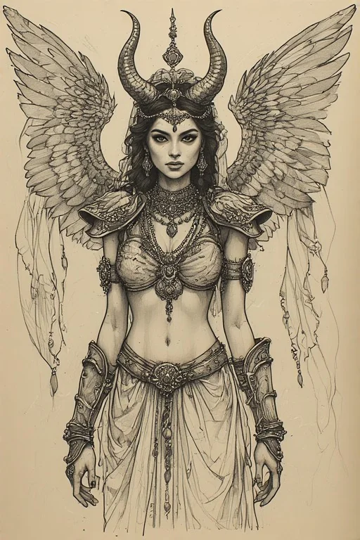 Wings & Horns (pencil on parchment) #1-6 picture 1 of 6