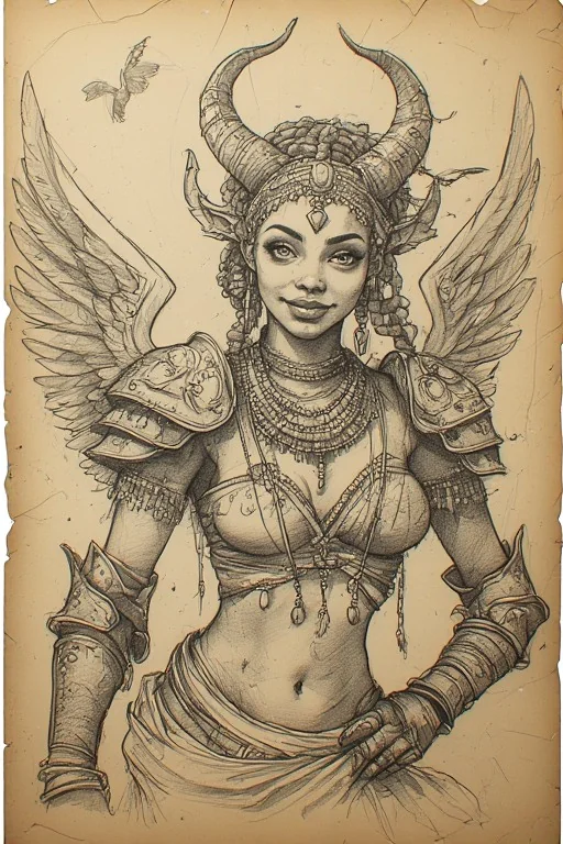 Wings & Horns (pencil on parchment) #1-6 picture 2 of 6