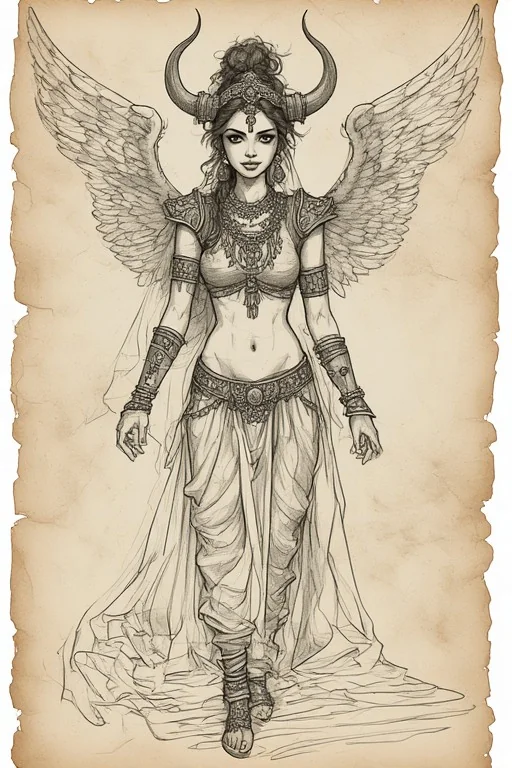 Wings & Horns (pencil on parchment) #1-6 picture 3 of 6