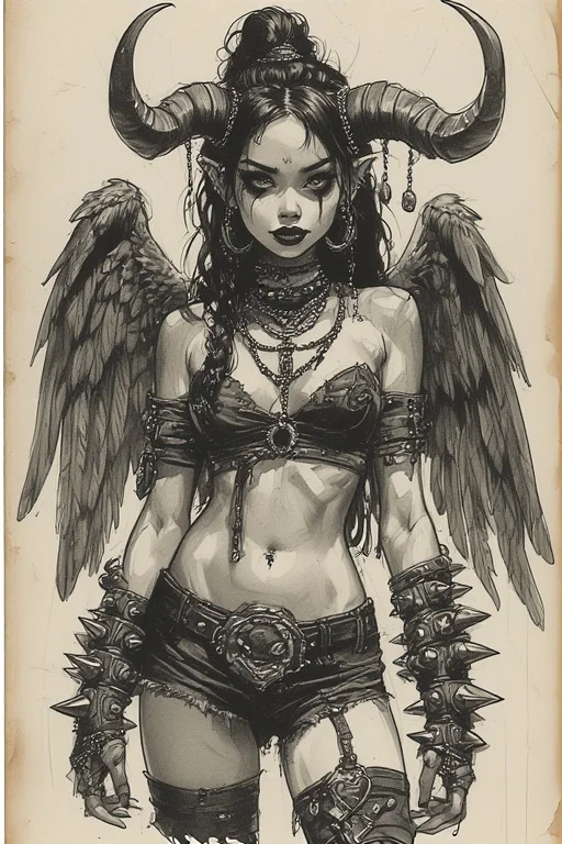 Wings & Horns (pencil on parchment) #1-6 picture 4 of 6