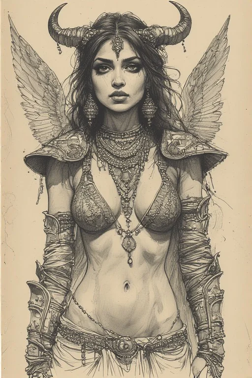 Wings & Horns (pencil on parchment) #1-6 picture 5 of 6