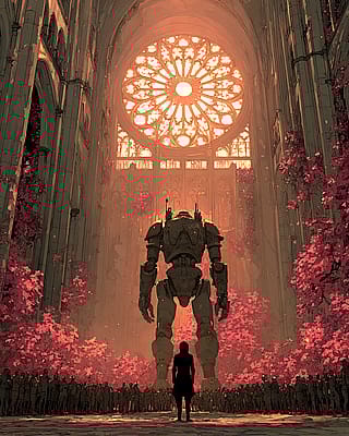 Ancient Guardian in the Glass Cathedral'