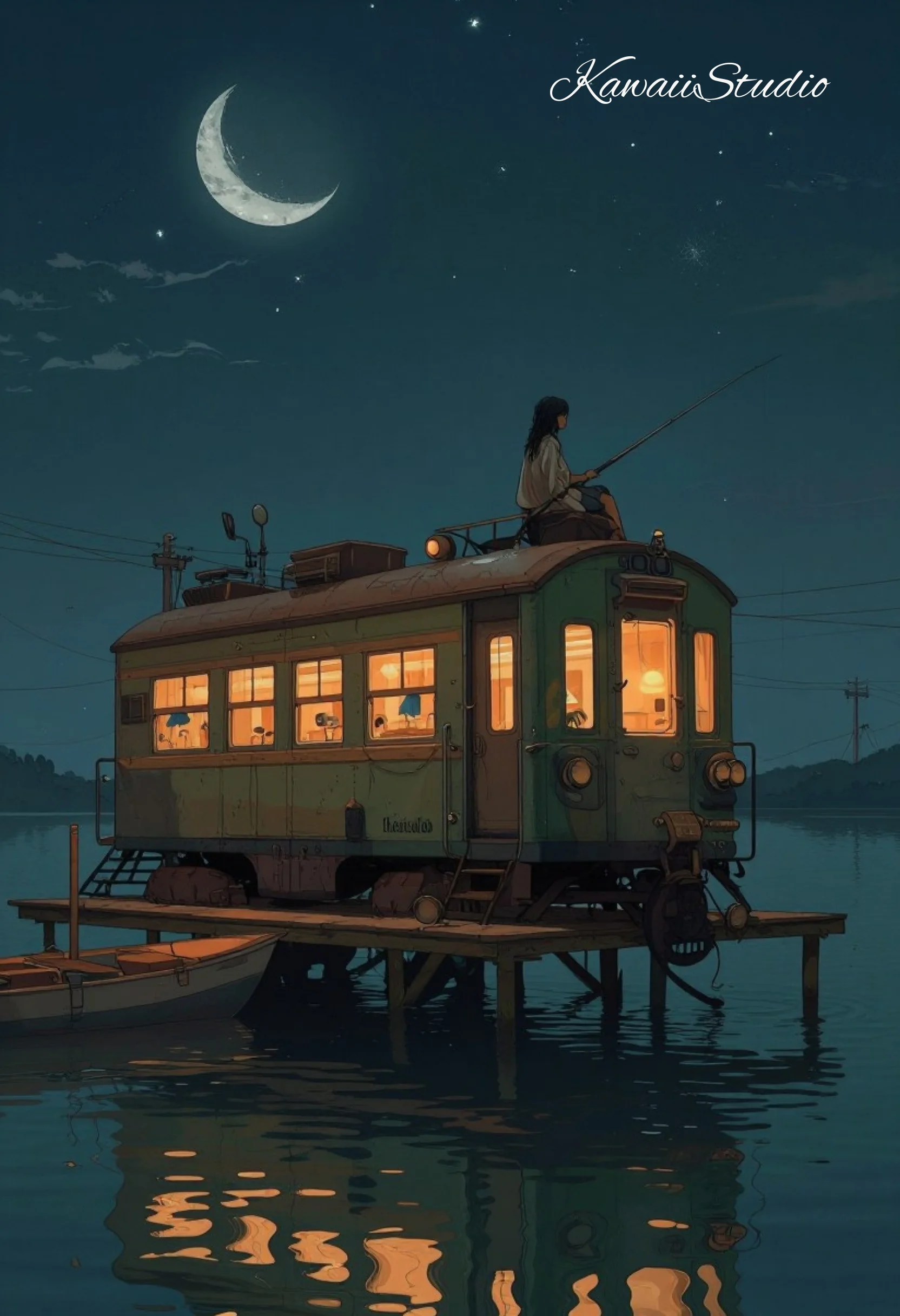 Lonely fisherwoman picture 1 of 1