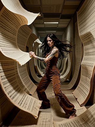 Leaves of harmony tear into dust'