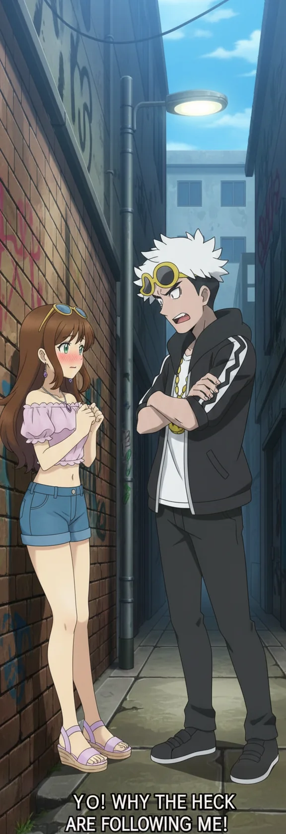 Guzma Confronts Skye For Following Him picture 1 of 1