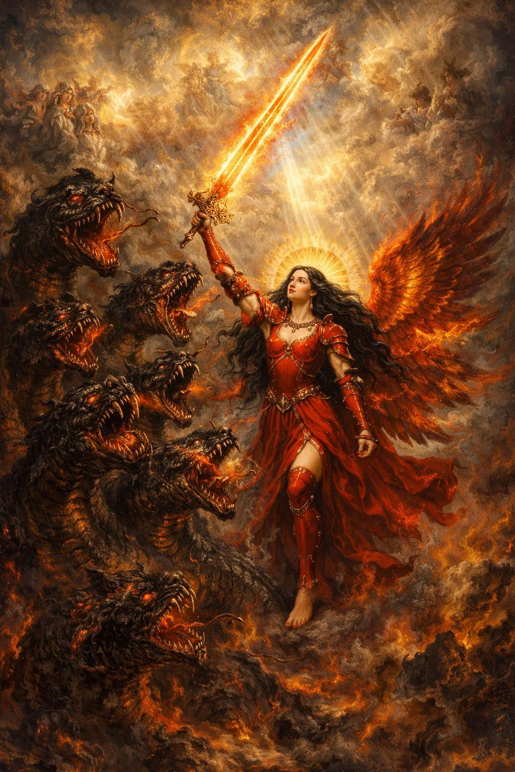 Saint Klara, the Raven-Haired Apple Maiden Smiting the Dark One picture 1 of 1