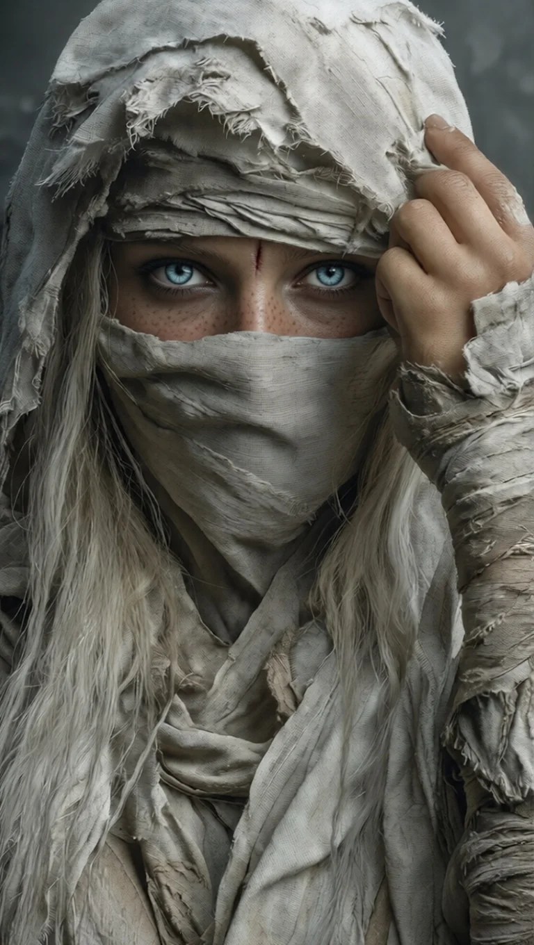 The mysterious veiled woman picture 1 of 1